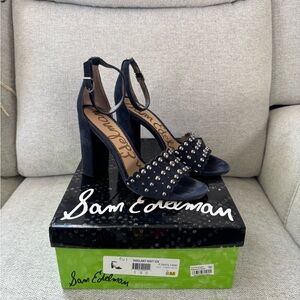 Sam Edelman Navy Studded Heels